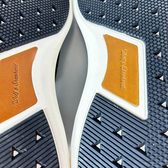 Wolf & Shepherd NWOT Derby Navy SwiftKnit Mesh Leather Slip On Loafer Size 14 - Picture 11 of 15